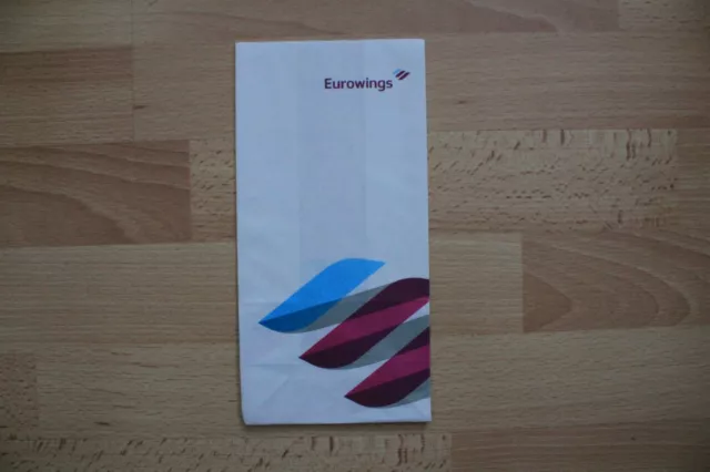 Airlines Spuckbeutel Kotztüte Air Sickness Bag Eurowings