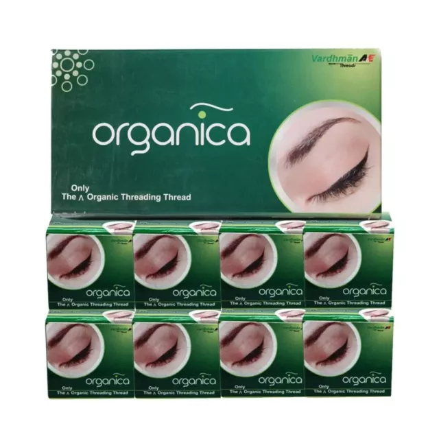 Organica Hilo para Cejas Hilo para Cejas de Algodón Orgánico Caja de 8 Bobinas