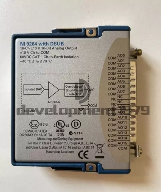 Modulo di uscita analogico National Instruments NI 9264 cDAQ usato unico con D-Sub