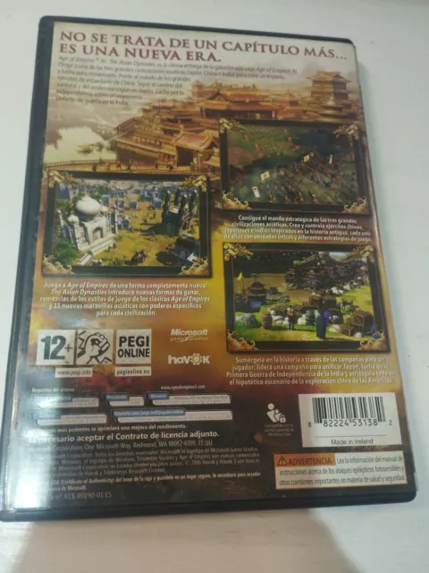 Age of Empires III The Asian Dynasties Microsoft - Juego PC CD-Rom Edic España 2