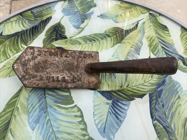 Vintage J Stortz & Son Concrete Groover Joiner Joint Hand Tool Philadelphia Cast