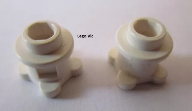 LEGO 33286x2 Brick Round with Flower Edge White Scale 3148 HP 4723 MOC A78