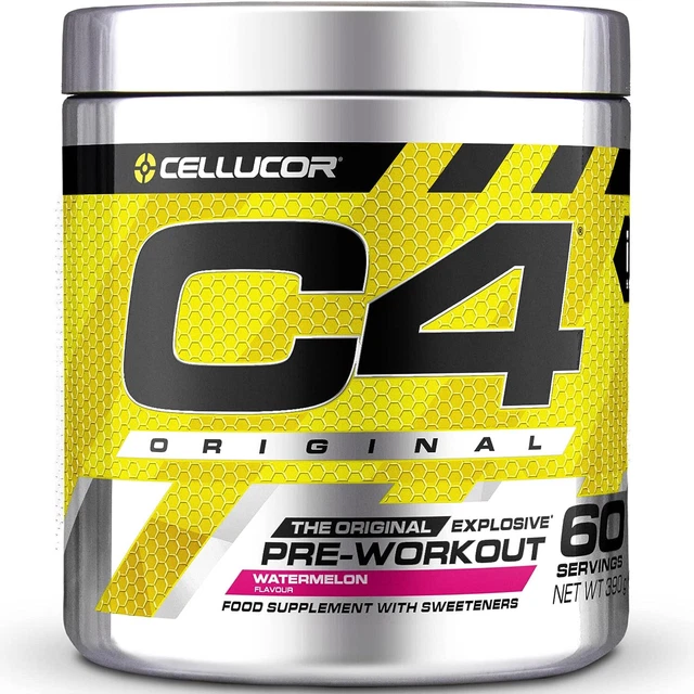 #017 Cellucor C4 Original Sandía Pre-Entrenamiento Booster - 2 latas a 390g #017 Cellucor C4 Original Sandía Pre-Entrenamiento Booster - 2 latas a 390g