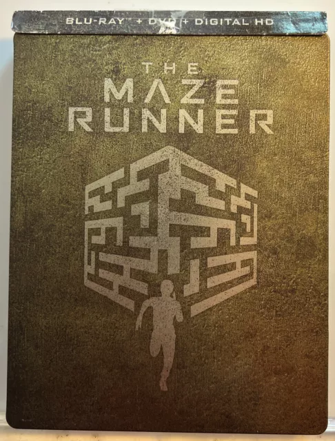 The Maze Runner (Blu-ray / DVD, 2-Disc Set, SteelBook Only) *Very Good*