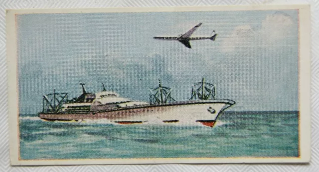 1961 Cooper's Tea card Transport through the ages No. 49 Jet-airlines & nuclear