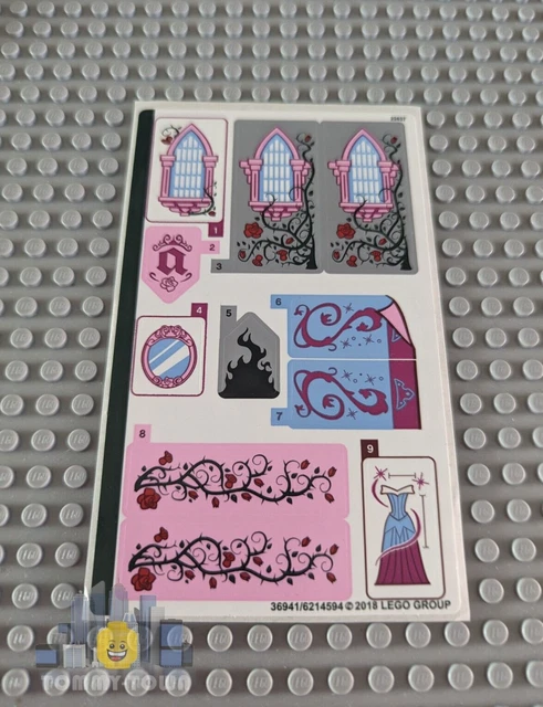 LEGO DISNEY PRINCESS STICKER for set 41152 Sleeping Beauty's