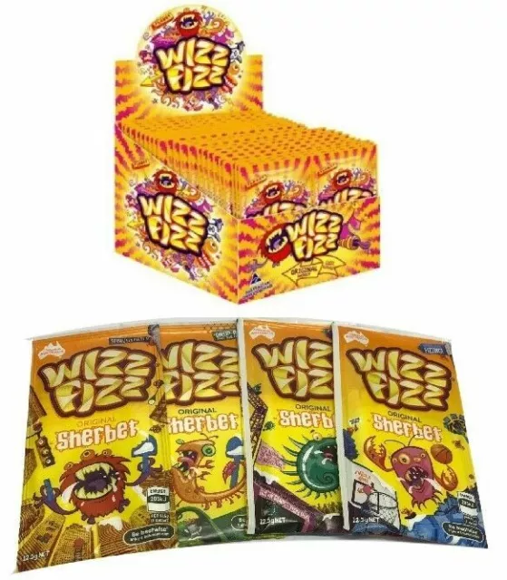 Wizz Fizz x 50 Original Sherbet Halloween Party Favors Candy Buffet Bulk Lolly