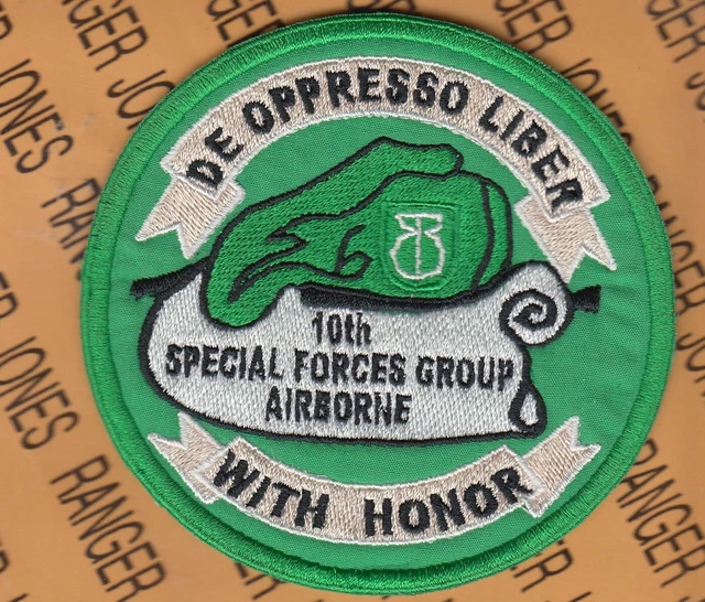 10TH SPECIAL FORCES Group Airborne SFGA Challenge Coin 4 Pocket Patch 