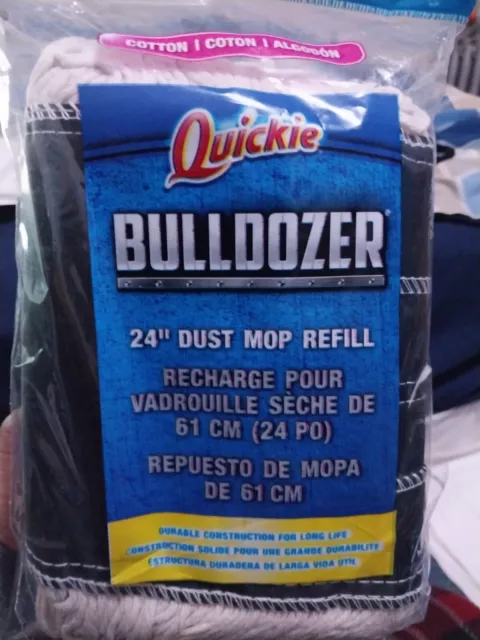 Quickie Bulldozer Cotton Dust Mop Refill 24" # 0694 Durable 2015 Brand New