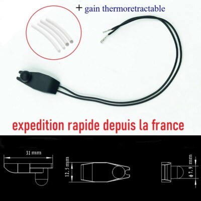 Capteur Température Extérieure 6445F9 - Compatible Peugeot, Renault, Citroën - Noir