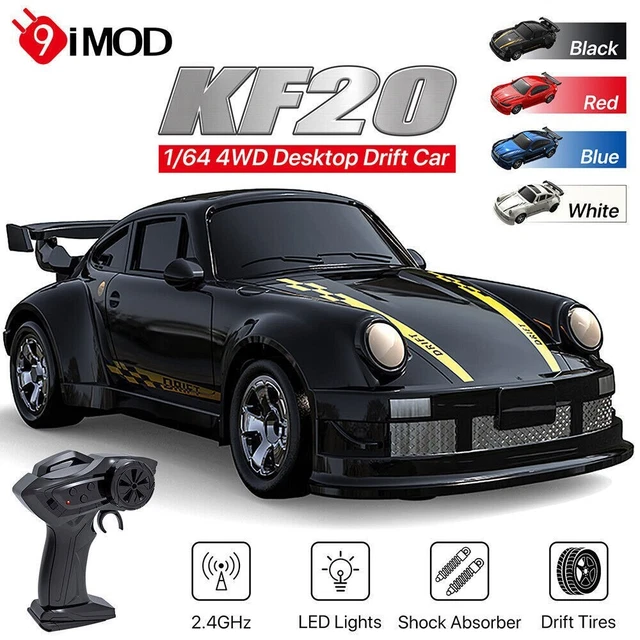 Hylukon Mini RC Drift Car a escala 1:64, modelo proporcional completo de 2.4 GHz 4WD con luces LED, juguete deportivo de carreras para adultos y adolescentes (azul Hylukon Mini RC Drift Car a escala 1:64, modelo proporcional completo de 2.4 GHz 4WD con luces LED, juguete deportivo de carreras para adultos y adolescentes (azul