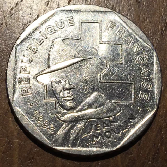 Piece De 2 Francs Jean Moulin 1993 (450)