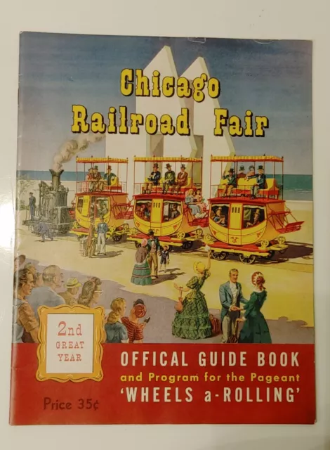 Vintage 1949 Chicago Railroad Fair Official Guide Book