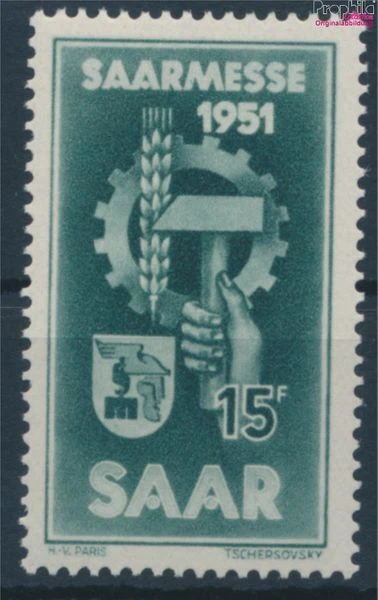 Briefmarken Saarland 1951 Mi 306 postfrisch (10214593
