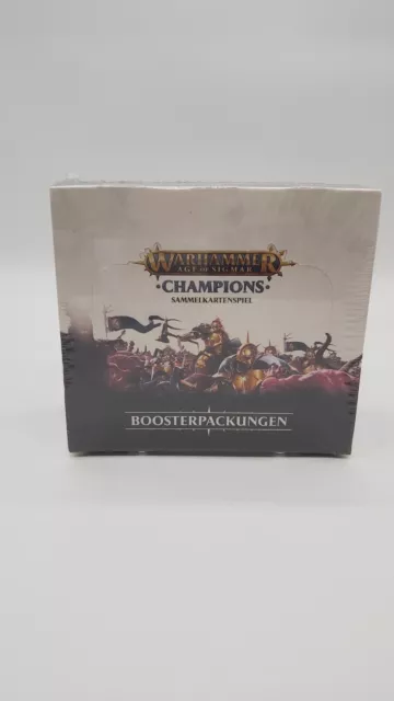 Warhammer Age of Sigmar Champions Sammelkarten TCG Display Box 24 Booster DE