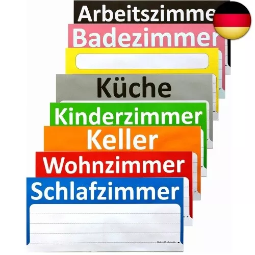 BT-Label 90 Stück Umzugsetiketten XXL 21 x 10 cm Umzugsaufkleber ideal zum