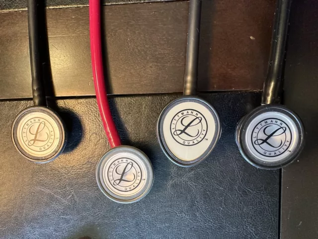 4 Littmann Stethoscopes - Classic II S.E. (2), Cardiology III (1)Lightweight (1)