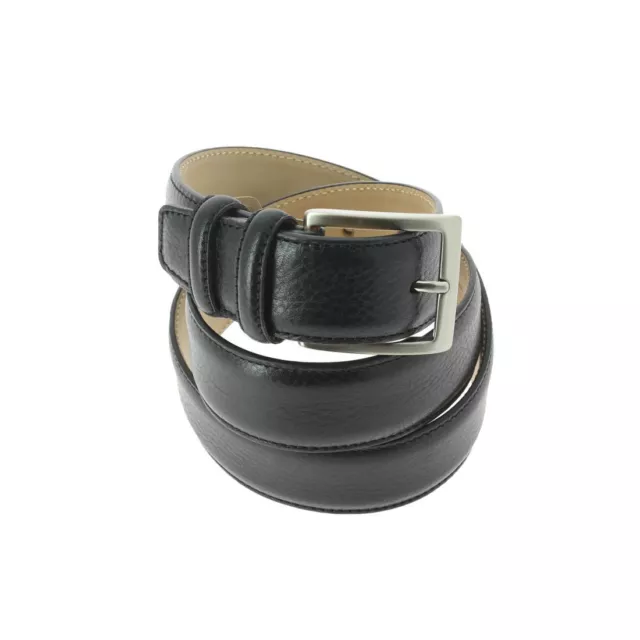 Robert Charles. Ceinture classiques. BOTTALATO, Cuir. Noir. Uni. FABRIQUE EN ITA