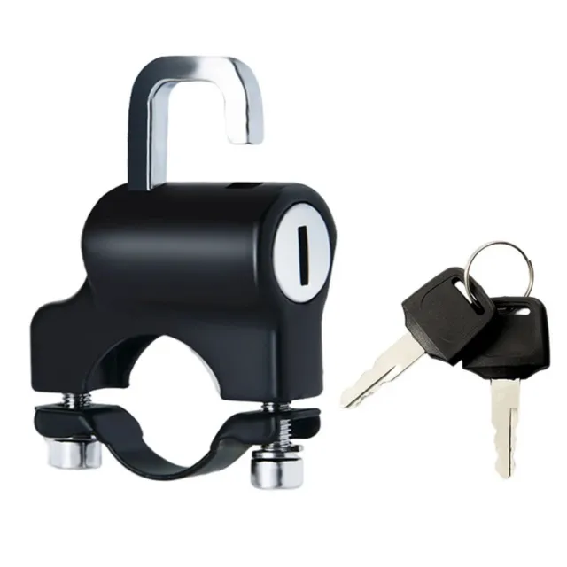 Alloy Anti-theft Helmet Lock Handlebar Mount Motorcycle Universal Security Lock
