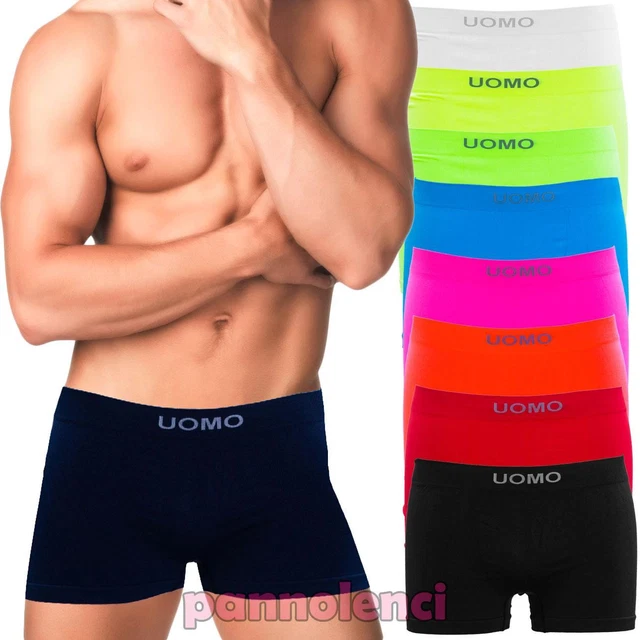 Boxer uomo mutande aderenti microfibra sport intimo pantaloncini nuovi LBD-W118