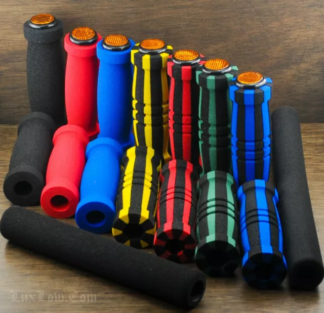 Cruiser Bike Foam GRIPS Vintage Fixie Burning Man Bicycle Handlebars Reflectors