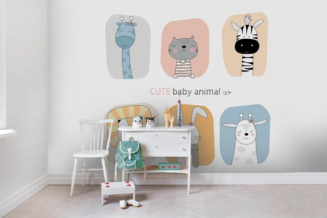 Happy London Zoo Removable Wall Stickers - Nursery Kids Room Animal Mural Decals - View #8