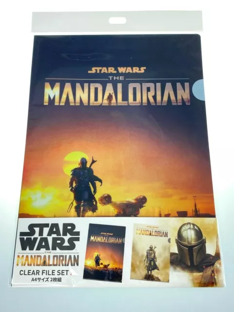 Star Wars The Mandalorian Clear File Folder Set Disney Store Japan