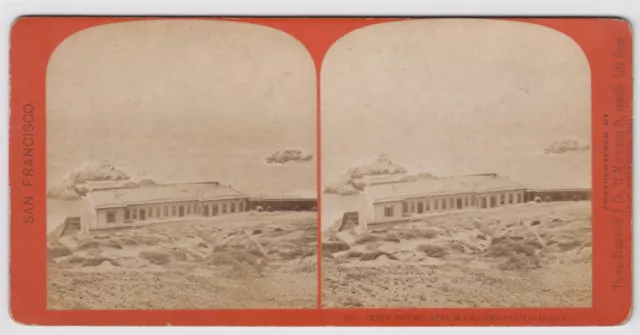 USA stereoview-San Francisco and the original Cliff House by Thomas Houseworth