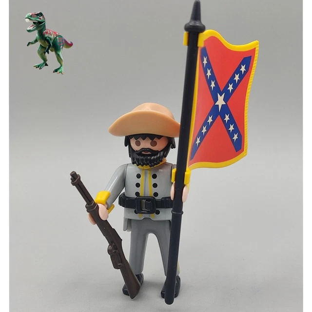 Figurine Vintage Airgam Boys Soldat Confédéré - Années 70, Occasion, Style Western