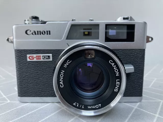 Canon Canonet QL17 G-III 35mm Film Rangefinder - Working