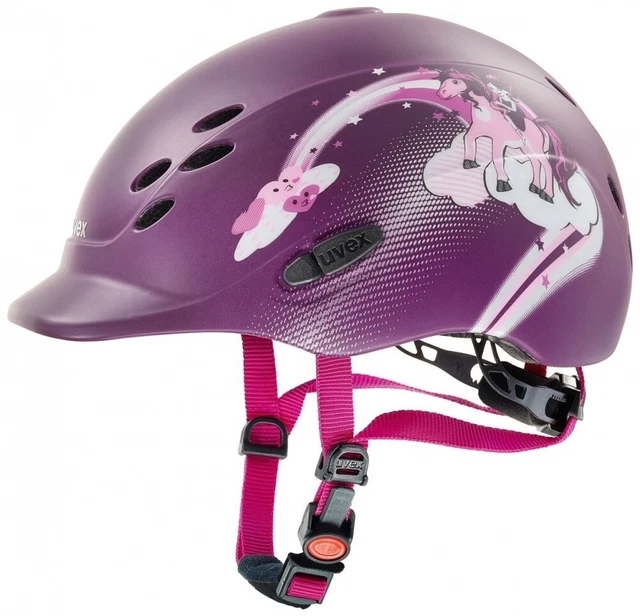 Kinder Reithelm onyxx princess Uvex beere matt XXXS-XS (49-54cm) Reiterhelm lila