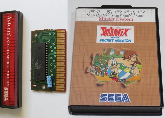 ASTERIX AND THE Secret Mission Classic Version Sega Master System *PCB ...