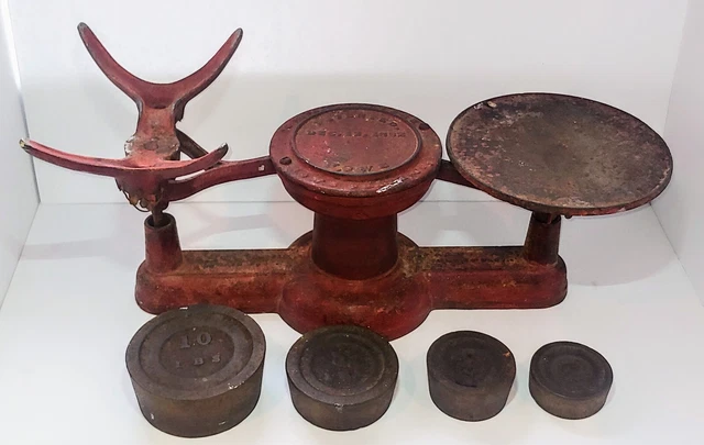 Antique Howe Balance Scale with Weights