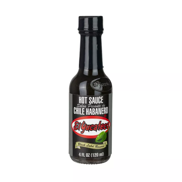 Salsa Picante Negra de Chile Habanero EL YUCATECO BlackLabel (44 EUR/l)