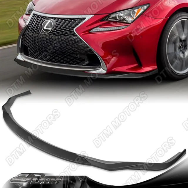 For 15-18 Lexus RC300 RC350 AG-Style Black Front Bumper Lip Body Kit Spoiler