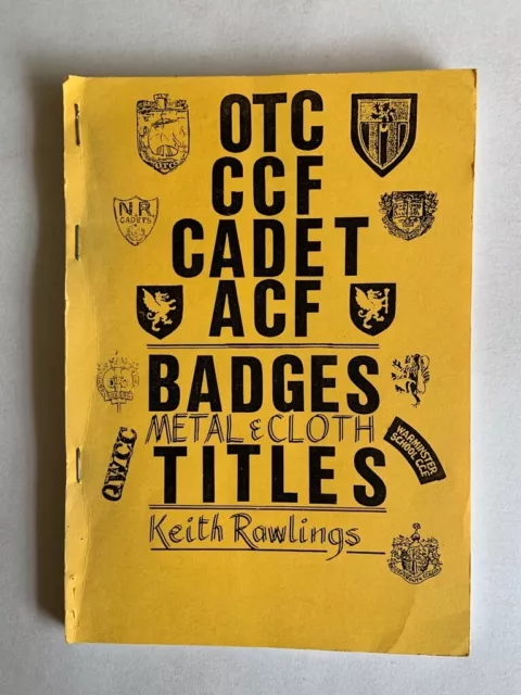 Rawlings - OTC, CCF, CADET, ACF Badges, Shoulder Titles - 1994 booklet