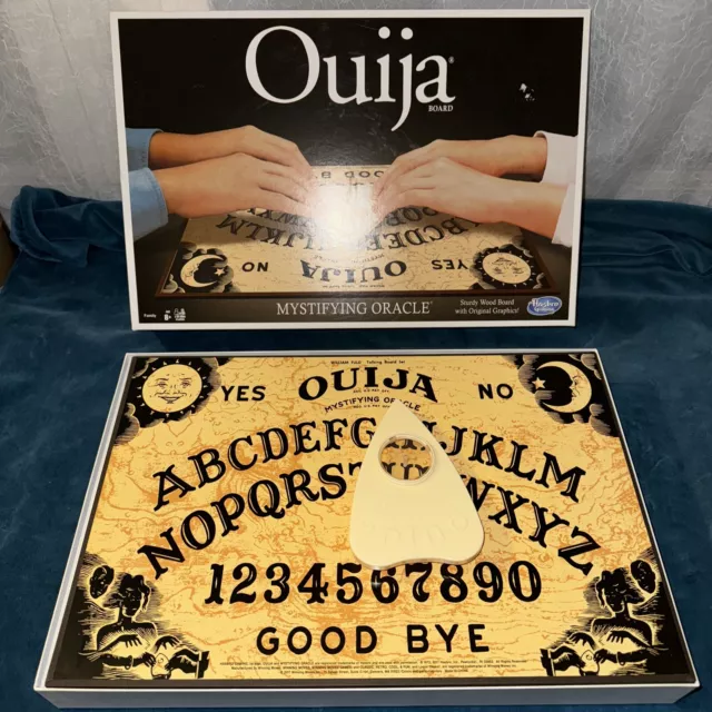 Hasbro Ouija Board mystifying oracle game Hasbro 2017 wood board