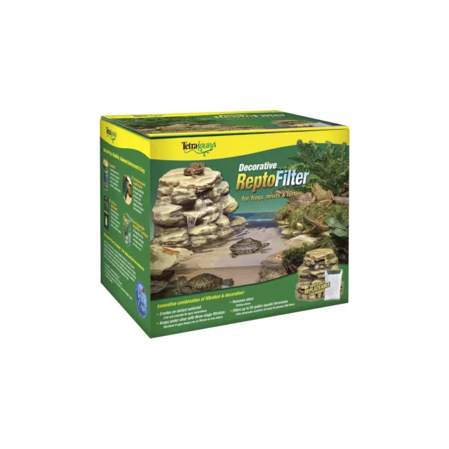 River Rock Decorative Reptile Filter up to 55 Gallons