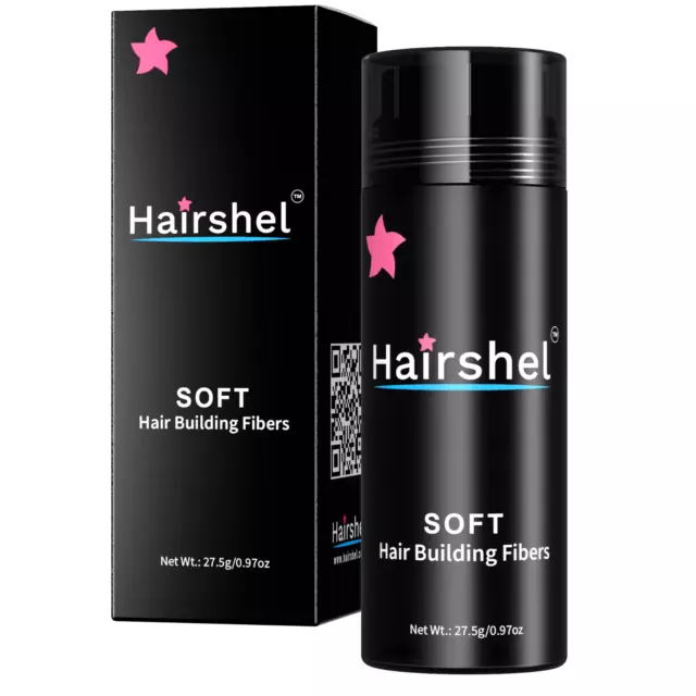 Hairshel ® Hair Building Fibers (SOFT) ORGANIC Product  .97oz / 27.5g