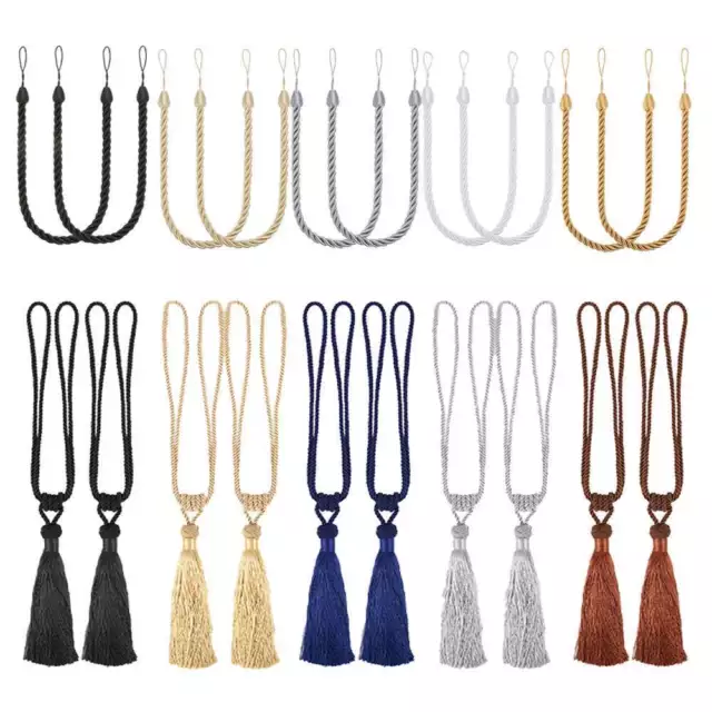 Curtain Rope Tie Backs Window Tiebacks Living Room Bedroom Home Ornament 2PCS