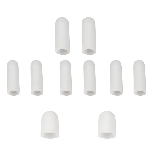 10 pz Maniche Protettive Punta In Silicone Alluce Stecca