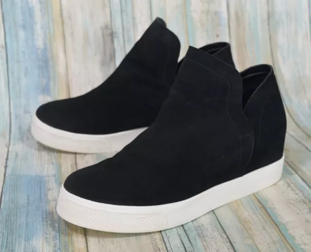 Steve Madden Wrangle Black Suede Boots Size 11 High Top Sneakers