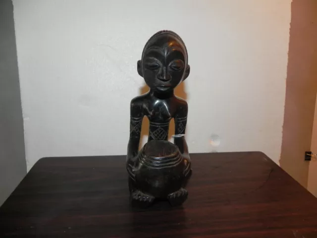 Arts of Africa - Luba Maternity Figure - DRC - Congo - 10" Height x 5" Wide