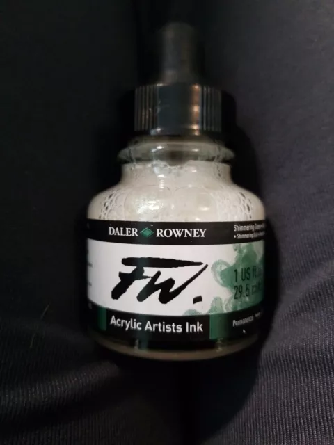 Encre acrylique artiste Daler Rowney FW - 29,5 ml vert chatoyant