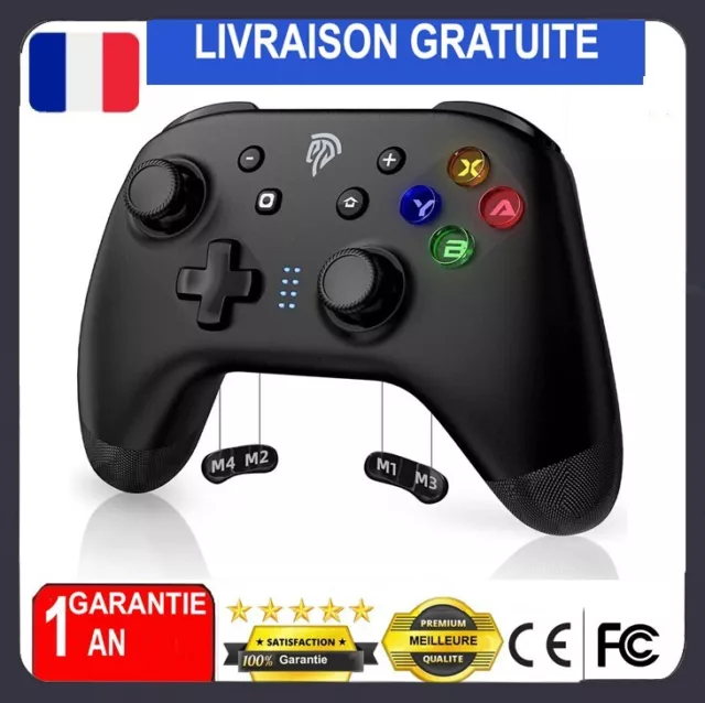 Manette de jeu Bluetooth pour Nintendo Switch, PC, téléphone portable/iphone NS