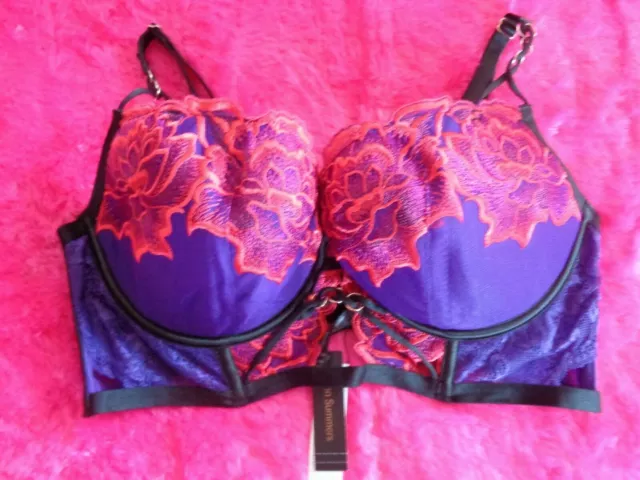 ANN SUMMERS AZEALIA Purple Plunge Bra 34DD - Brand New c/w Tag (Burlesque  Style) £29.99 - PicClick UK