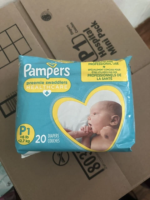 1 Packs Of 20 Pampers Swaddlers Disposable Diapers *Preemie, Newborn, P1