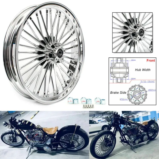 21"x3,5" Roue Jante Avant Double Disque pr Harley Harley Softail Heritage Fatboy