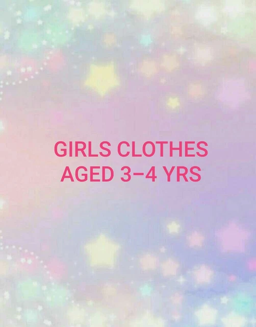 Girls Clothes Aged 3-4 Yrs Make Your Own Bundle Tops Pants Dresses Leggings Etc.