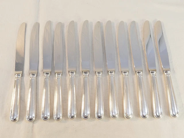 SERVICE À POISSON EN MÉTAL ARGENTÉ ERCUIS Modèle POMPADOUR Fourchette Couteaux 06 Wx